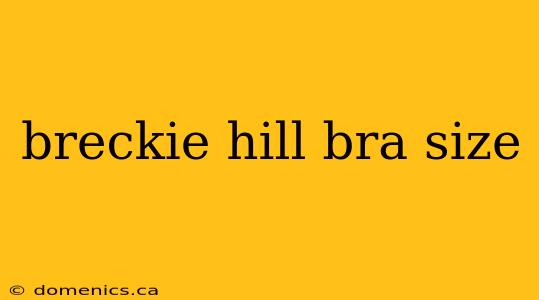 breckie hill bra size