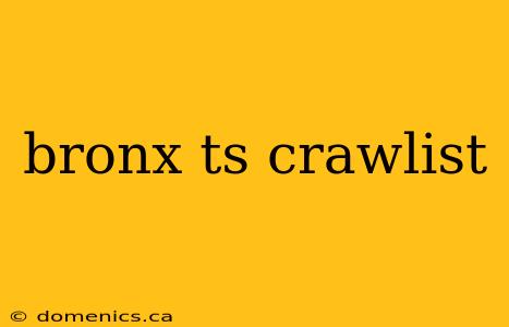 bronx ts crawlist