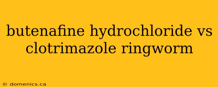 butenafine hydrochloride vs clotrimazole ringworm