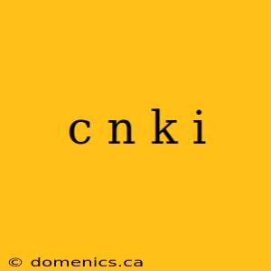 c n k i