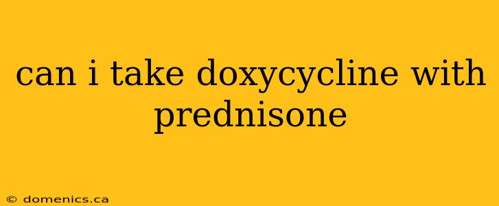 can i take doxycycline with prednisone