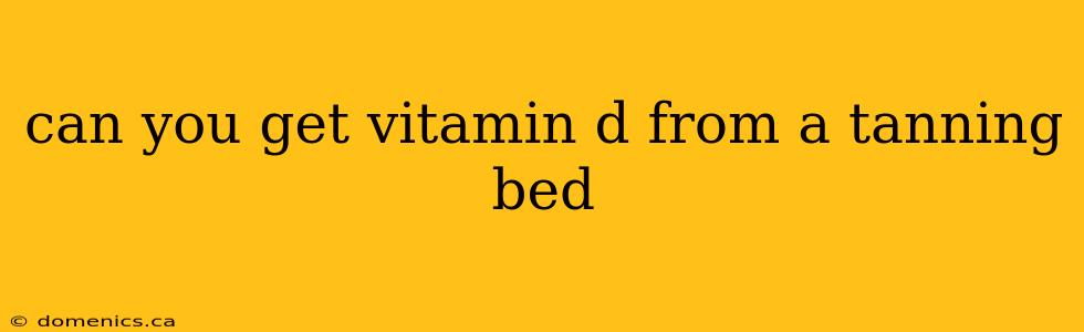 can you get vitamin d from a tanning bed