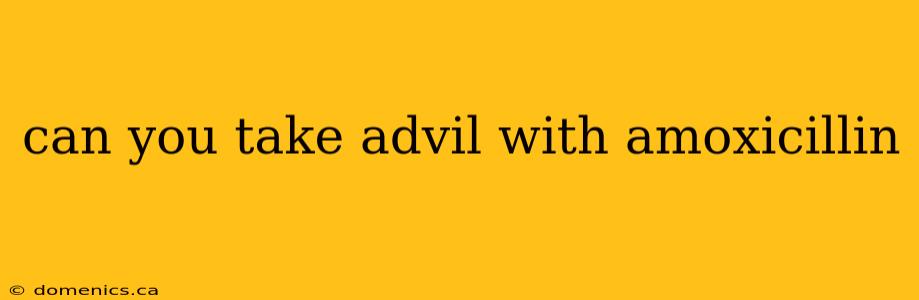 can you take advil with amoxicillin