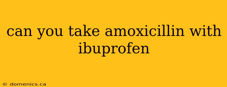 can you take amoxicillin with ibuprofen