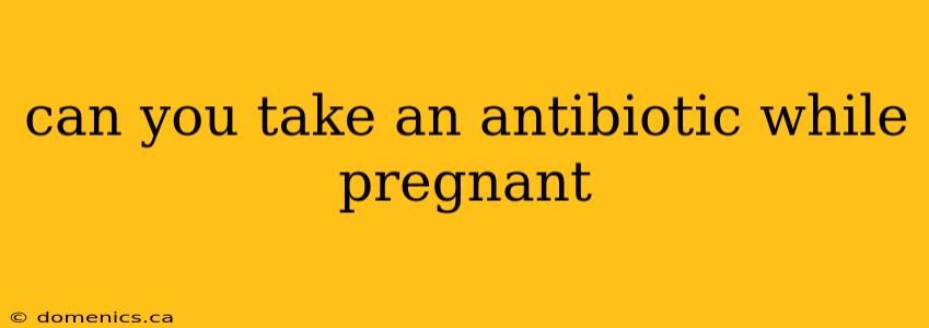 can you take an antibiotic while pregnant