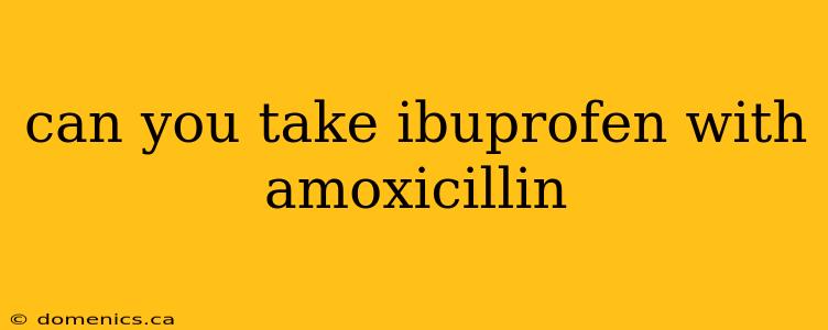 can you take ibuprofen with amoxicillin