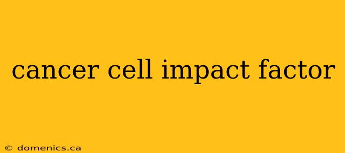 cancer cell impact factor