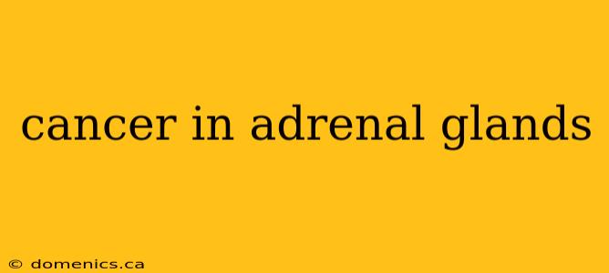 cancer in adrenal glands