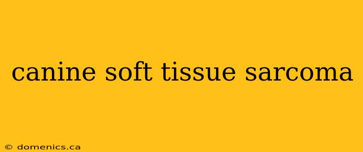 canine soft tissue sarcoma