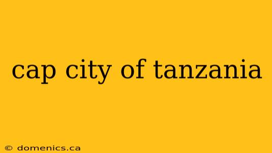 cap city of tanzania