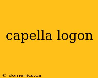 capella logon