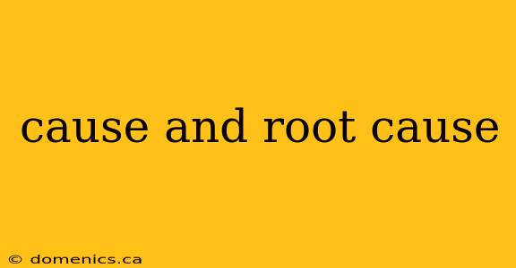 cause and root cause