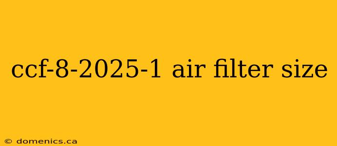 ccf-8-2025-1 air filter size