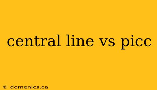 central line vs picc