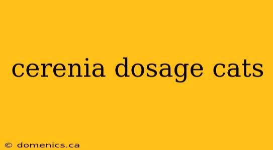 cerenia dosage cats