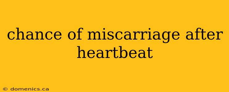 chance of miscarriage after heartbeat