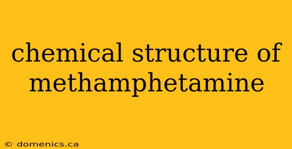 chemical structure of methamphetamine