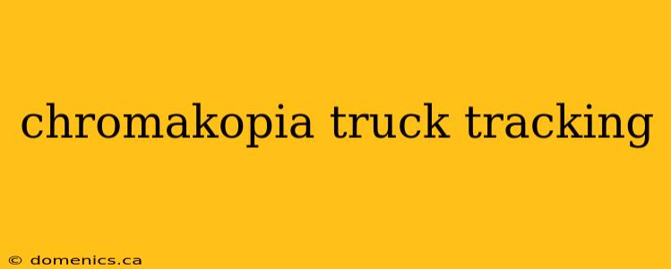 chromakopia truck tracking