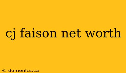 cj faison net worth