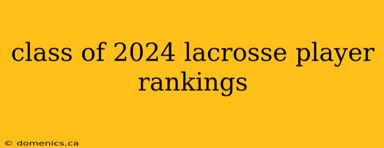 class of 2024 lacrosse player rankings