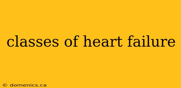 classes of heart failure