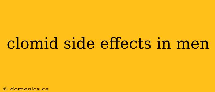 clomid side effects in men