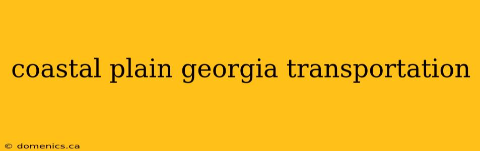 coastal plain georgia transportation