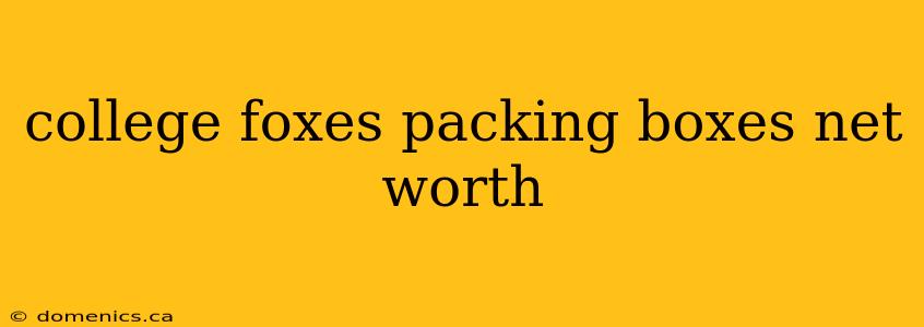 college foxes packing boxes net worth