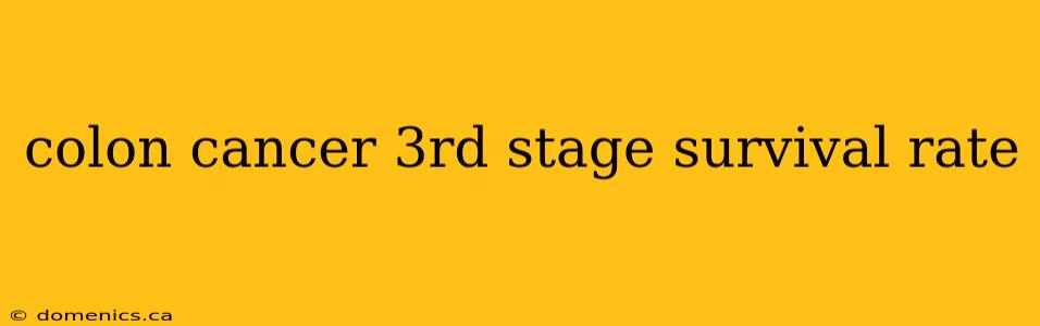 colon cancer 3rd stage survival rate