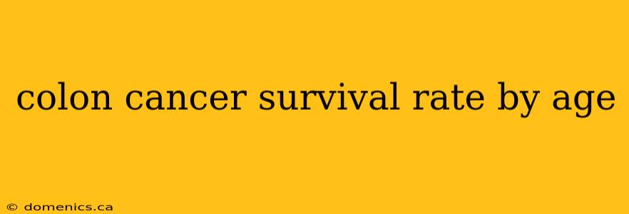 colon cancer survival rate by age