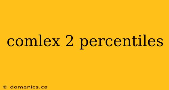 comlex 2 percentiles