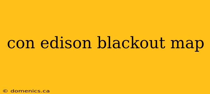 con edison blackout map