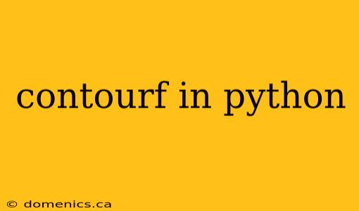 contourf in python