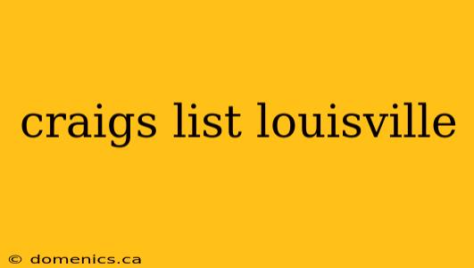 craigs list louisville