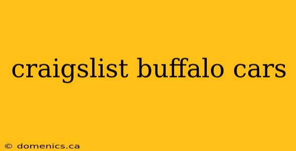 craigslist buffalo cars