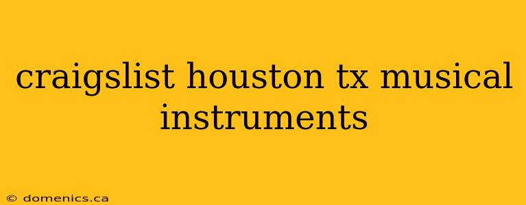 craigslist houston tx musical instruments