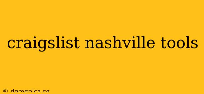 craigslist nashville tools