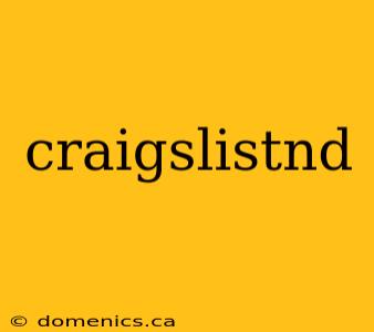 craigslistnd