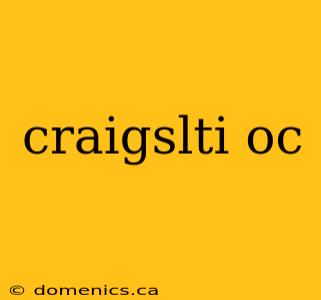 craigslti oc