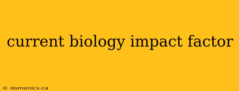 current biology impact factor