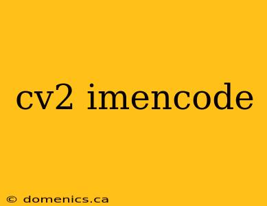 cv2 imencode