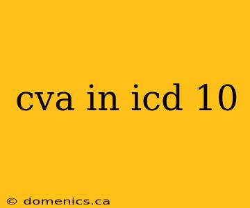 cva in icd 10