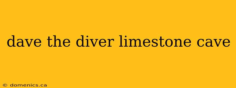 dave the diver limestone cave