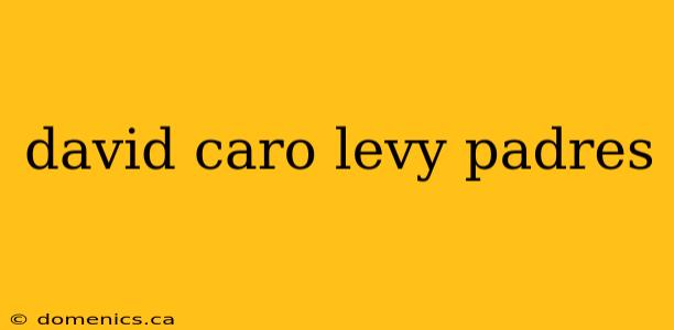david caro levy padres