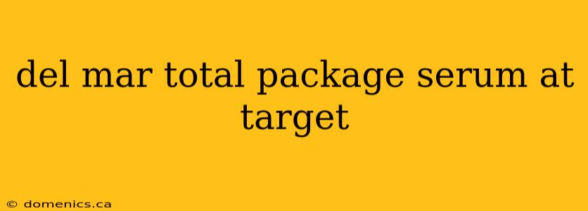 del mar total package serum at target