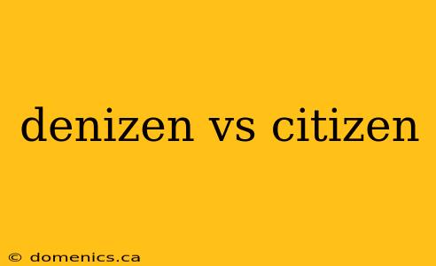 denizen vs citizen