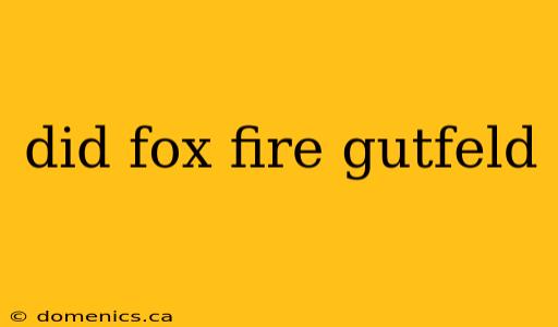 did fox fire gutfeld