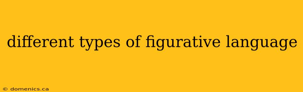 different types of figurative language