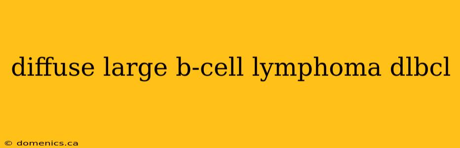 diffuse large b-cell lymphoma dlbcl