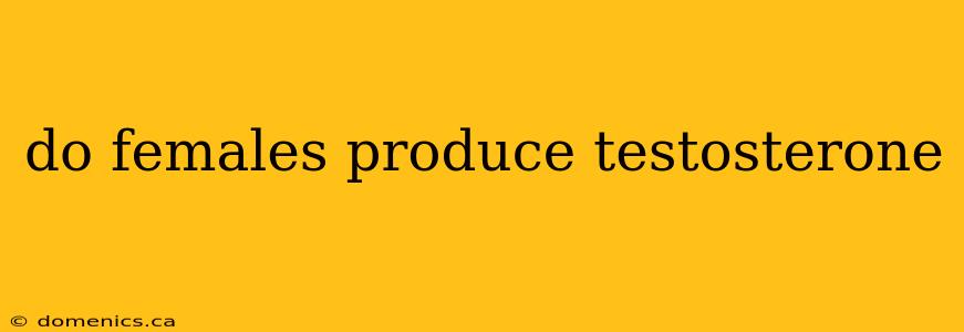 do females produce testosterone